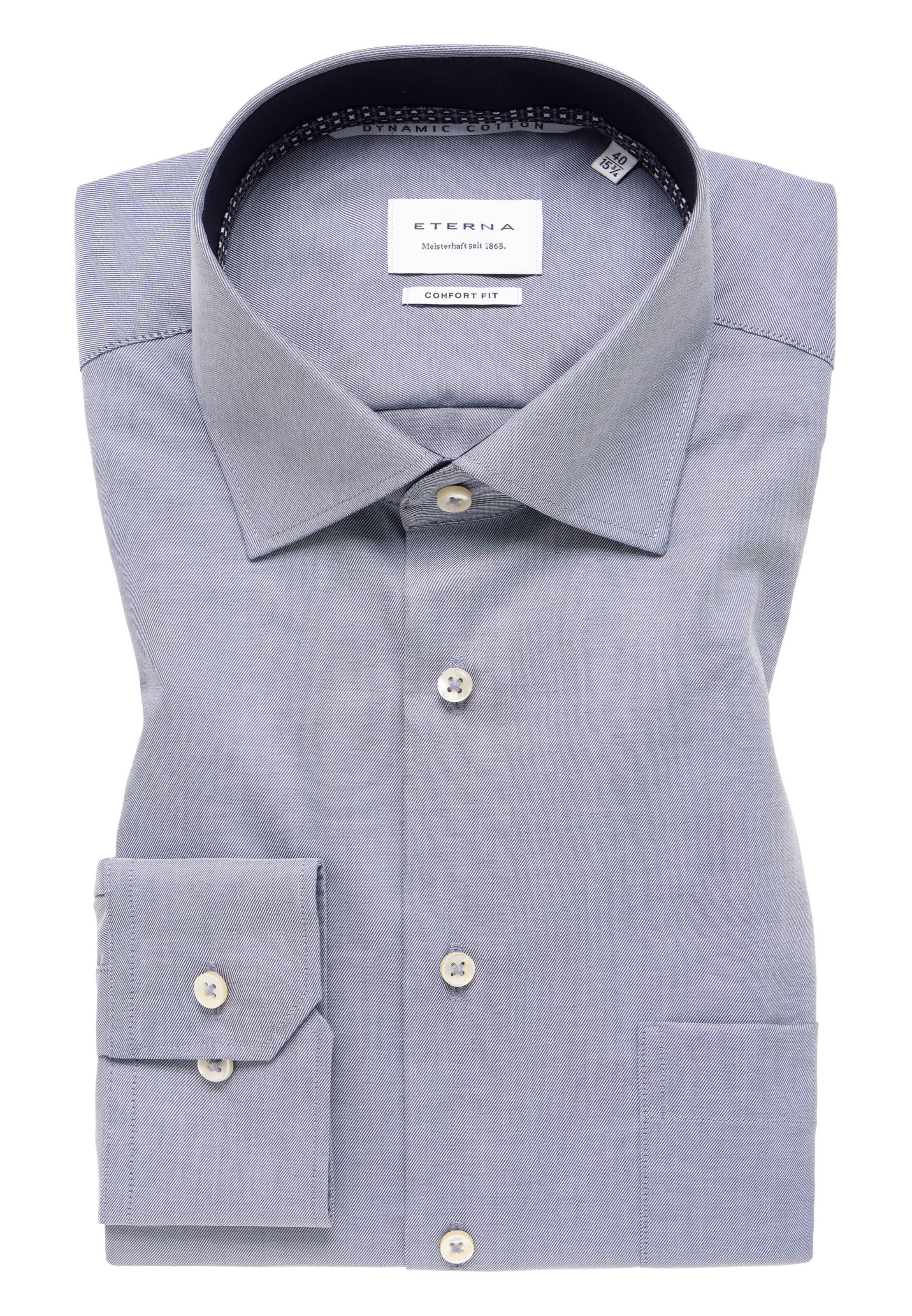 ETERNA Comfort Fit Hemd in Grau