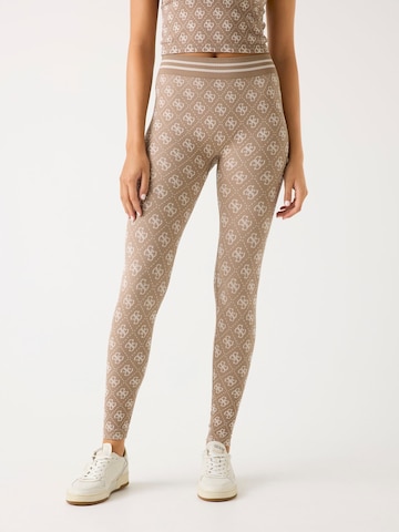 GUESS Slimfit Leggings in Braun: Vorderseite