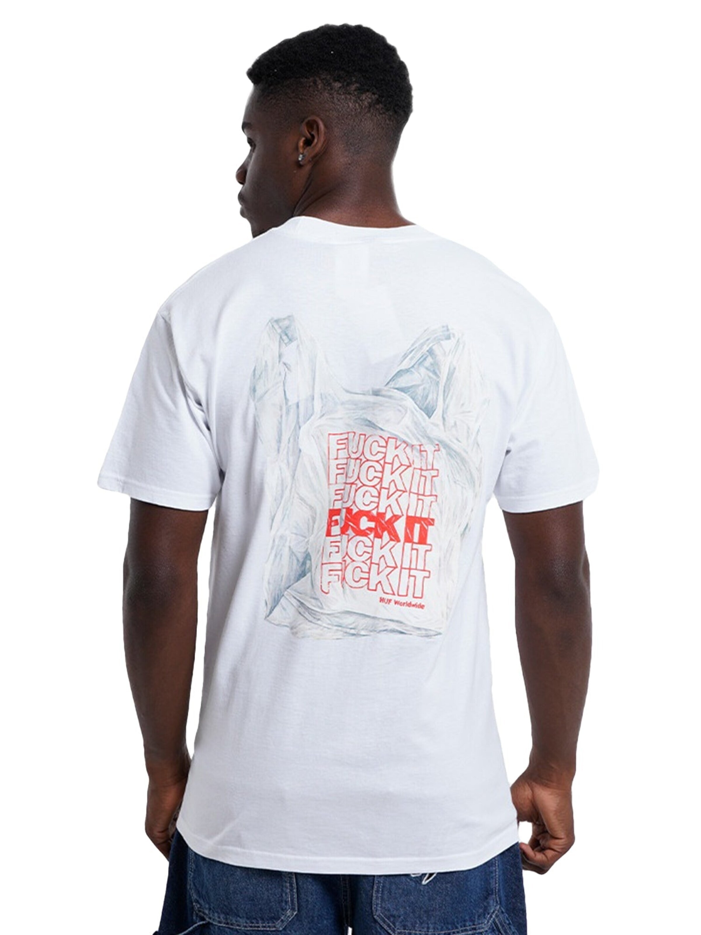HUF Shirt 'MERIDA T-SHIRT WHITE' in Wit