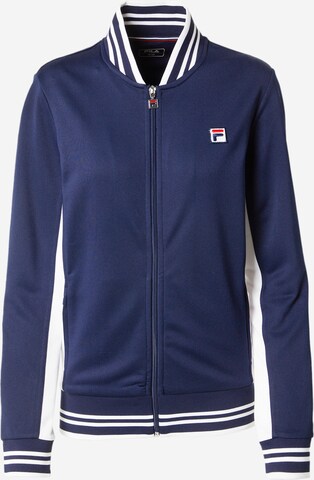 FILA Sports sweat jacket 'Georgia' in Blue: front