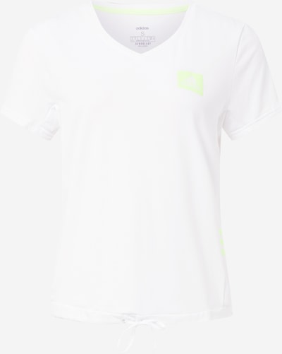 ADIDAS PERFORMANCE Funktionstopp i neongrön / vit, Produktvy