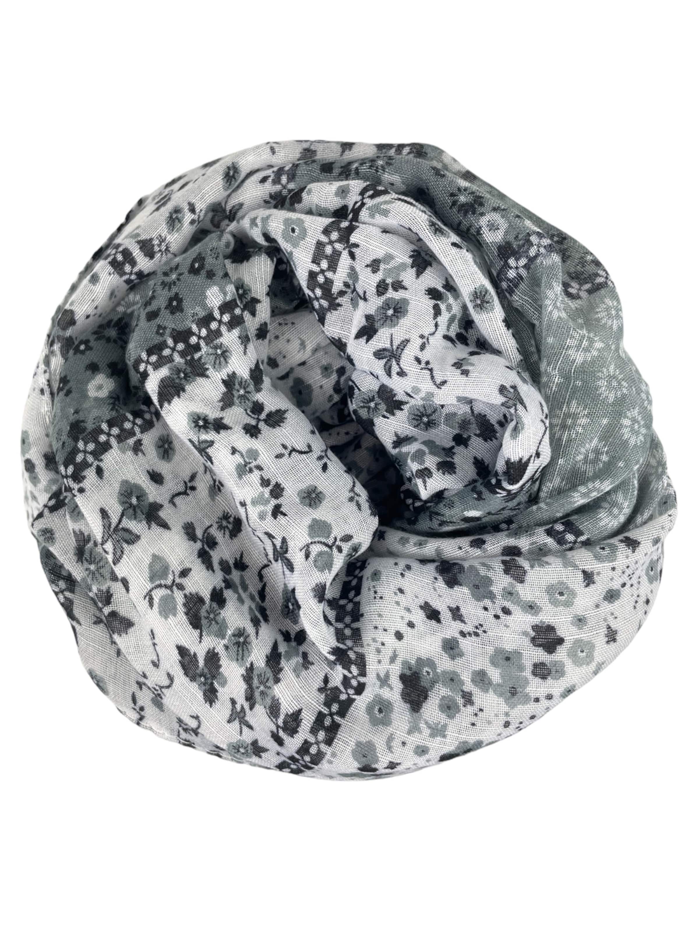 Écharpe tube 'Streublümchen' Kumixi en gris : devant