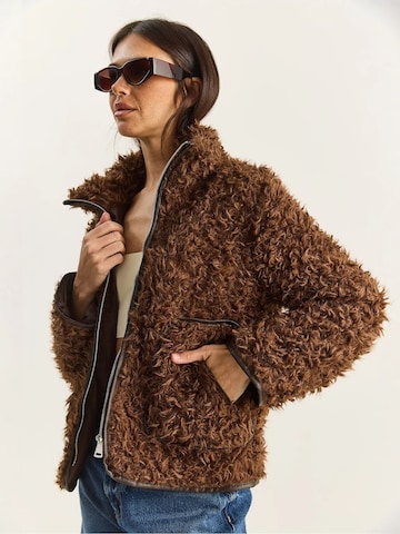 Bianco Lucci Between-Season Jacket in Brown