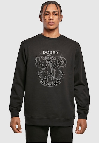 ABSOLUTE CULT Sweatshirt 'Harry Potter - Dobby Seal' in Zwart: voorkant