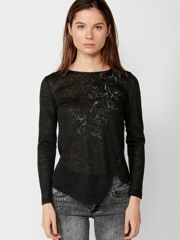 KOROSHI Shirt in Black: front