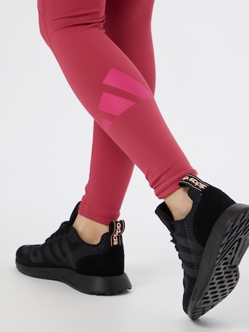 Skinny Pantaloni sportivi di ADIDAS PERFORMANCE in rosa