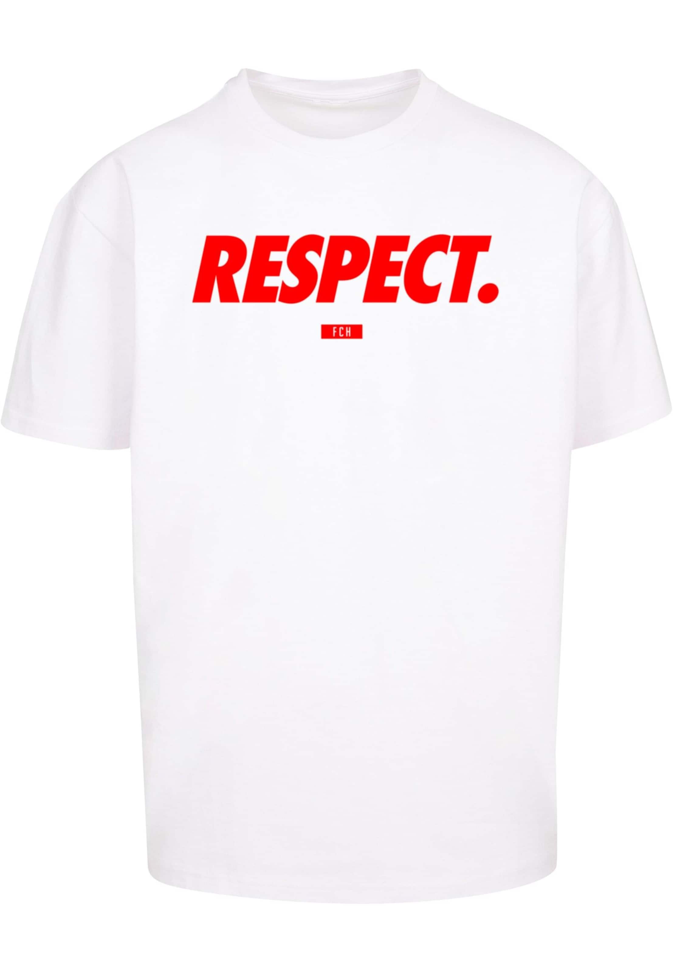 MT Upscale Shirt 'Football's coming Home Respect' in Wit: voorkant