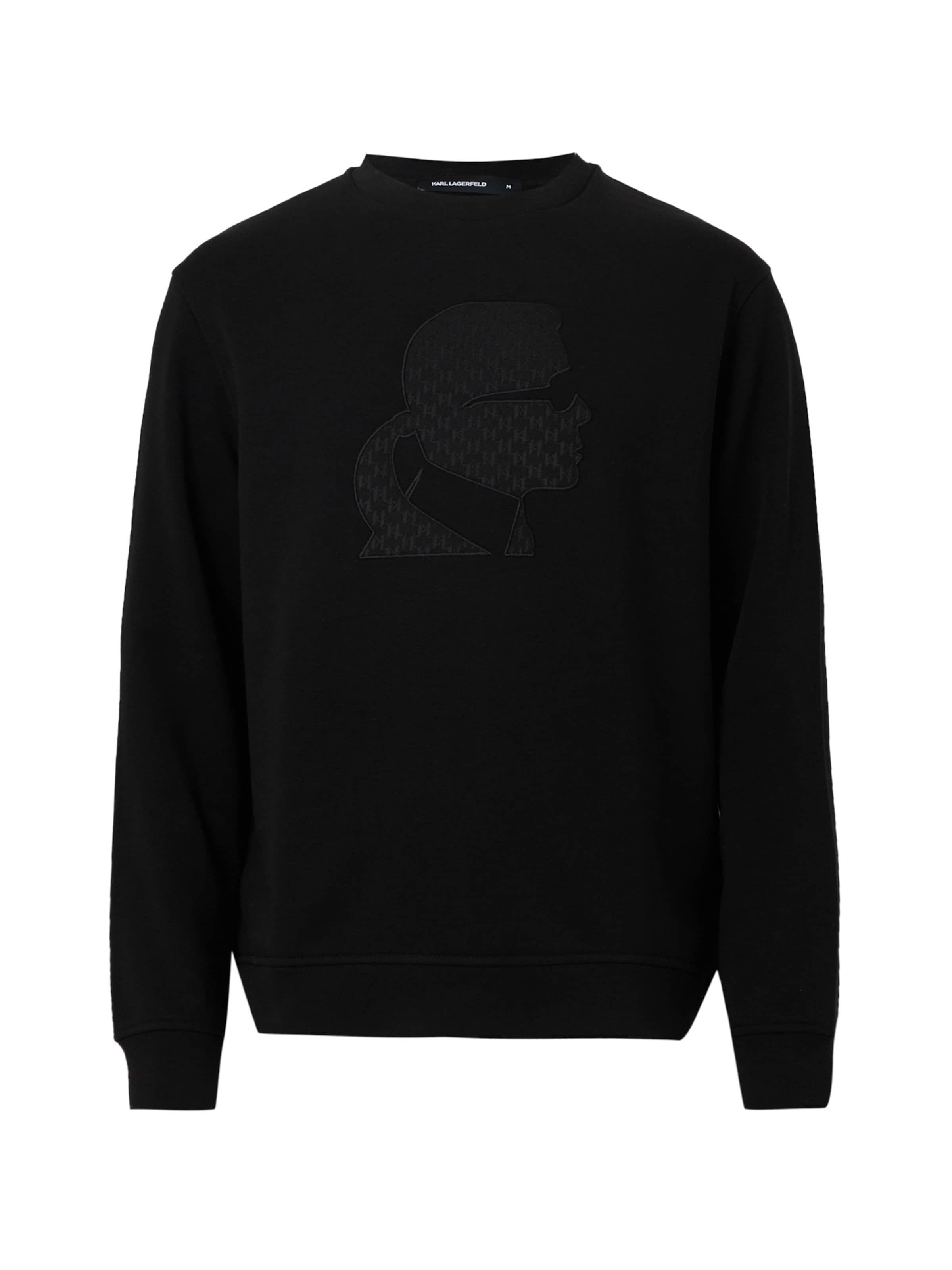 Karl Lagerfeld - Sudadera en negro: frente