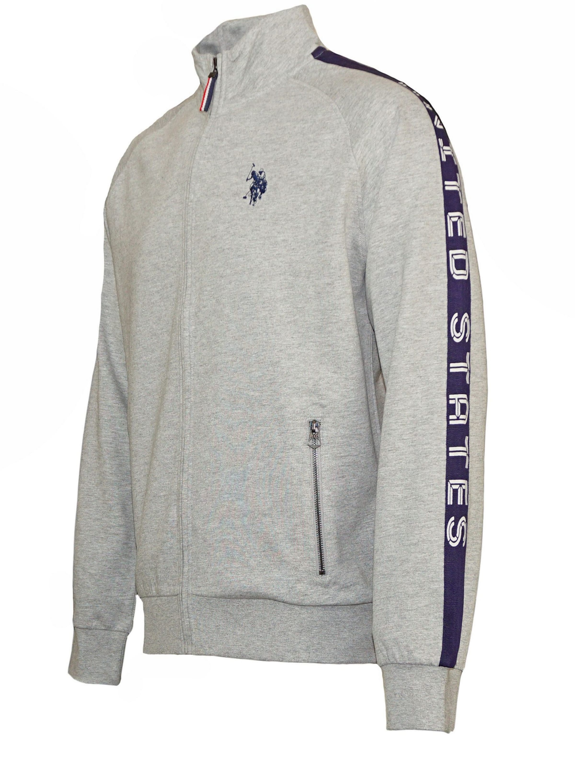 U.S. POLO ASSN. Jopa na zadrgo 'Tarv' | siva barva
