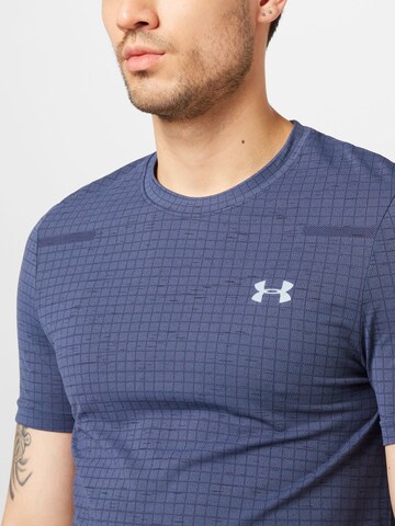 UNDER ARMOUR Λειτουργικό μπλουζάκι 'Grid' σε γκρι