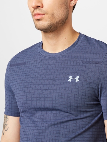 UNDER ARMOUR Функционална тениска 'Grid' в сиво