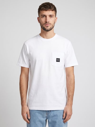 HUF Shirt 'Set Box Logo S/S Pocket Tee White' in S in White, Item view