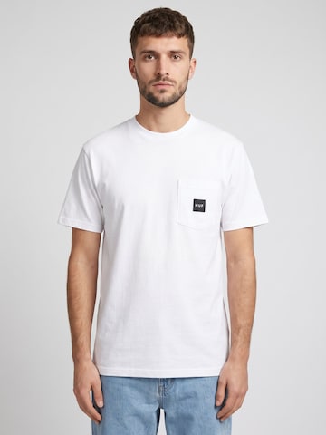 HUF Shirt 'Set Box Logo S/S Pocket Tee White' in White: front