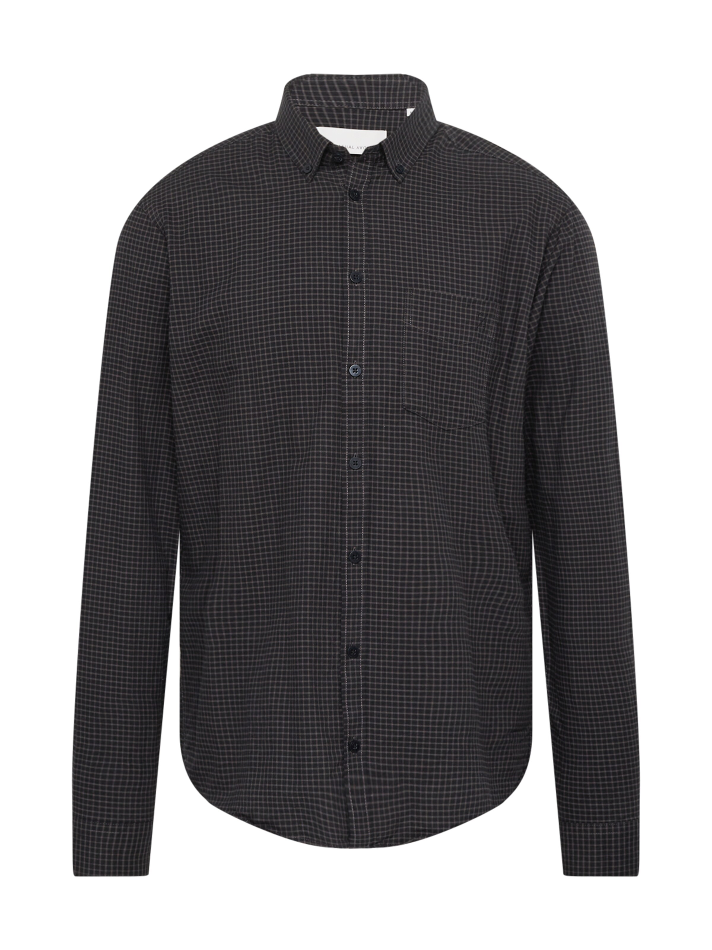 Casual Friday Regular Fit Hemd 'Anton' in Schwarz: Vorderseite