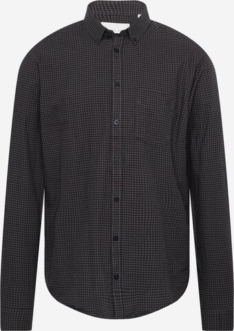 Casual Friday Button Up Shirt 'Anton' in Black: front