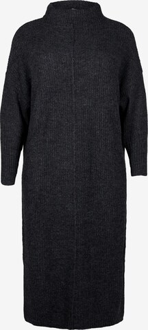 Zizzi Knitted dress 'ARA' in Grey: front