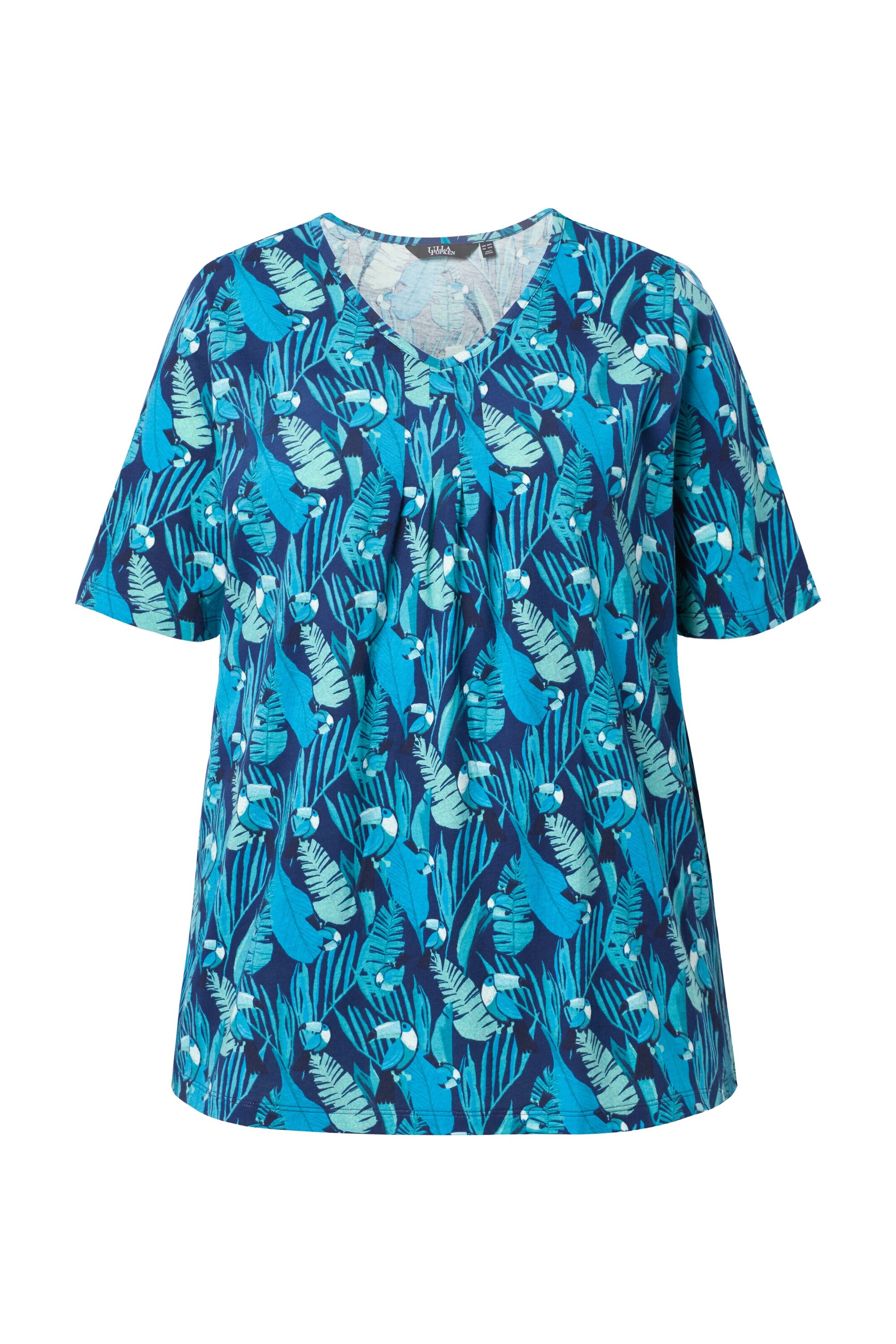 Ulla Popken Shirt in Blauw: voorkant