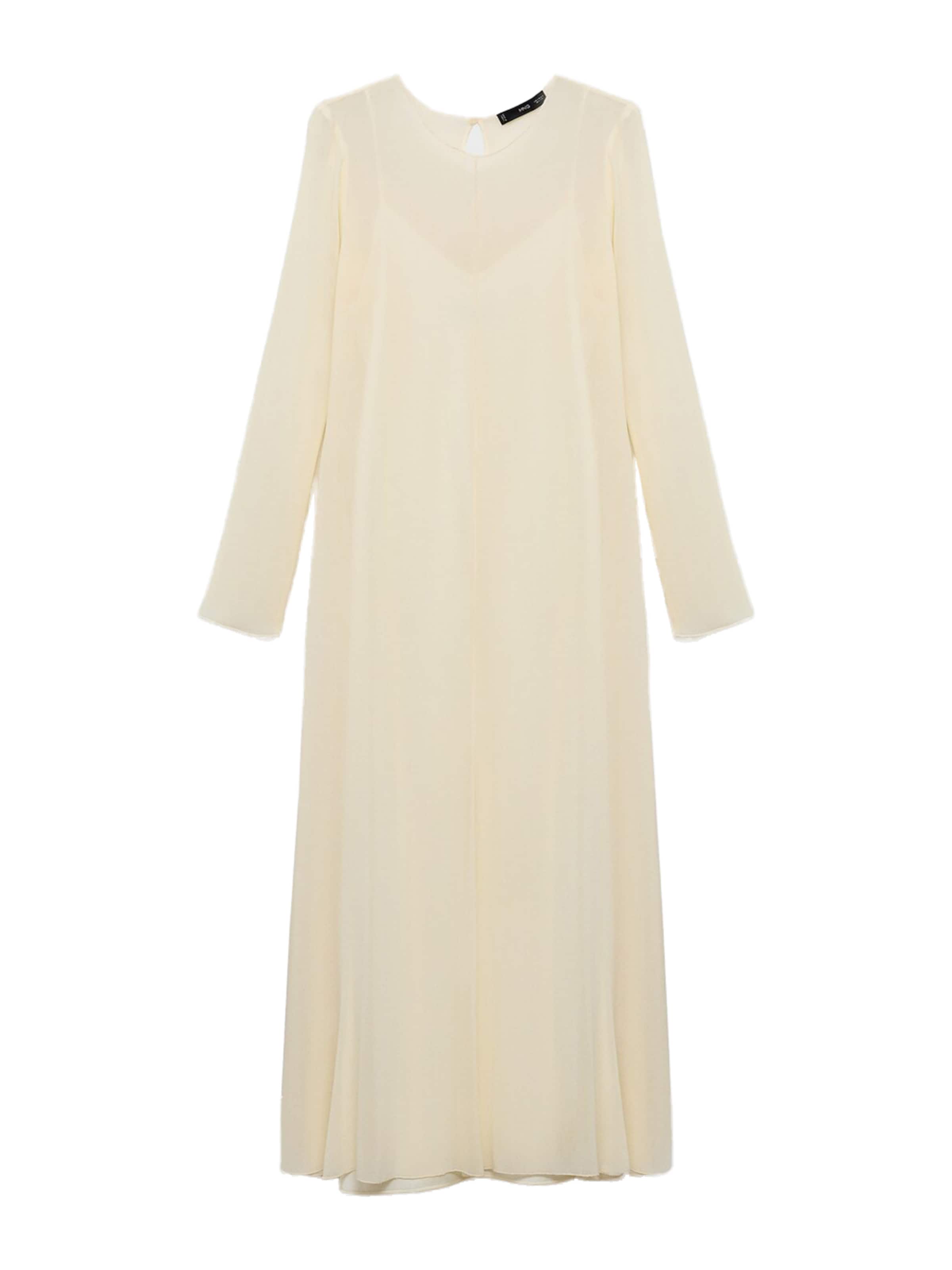 MANGO Večerné šaty 'CLAIRE' - Béžová: predná strana