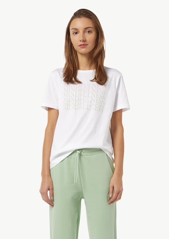 T-shirt comma casual identity en blanc : devant