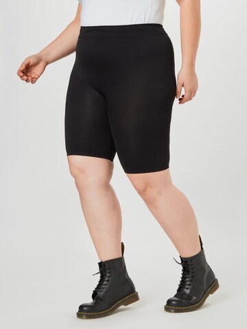 Zizzi Skinny Leggings - fekete: elől