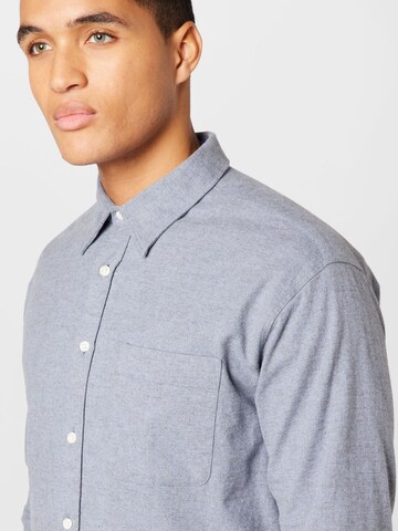 NN07 Regular fit Button Up Shirt 'Deon' in Blue