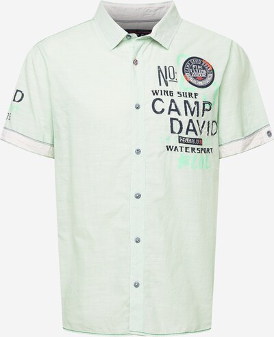 CAMP DAVID Button Up Shirt in Navy / Mint / Light green / White, Item view