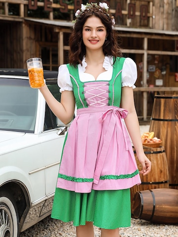 Yesfashion Dirndl w kolorze zielony