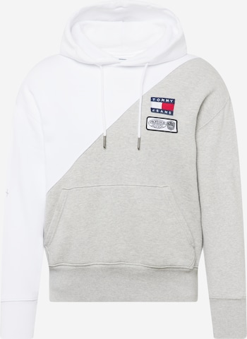 Tommy Jeans Sweatshirt in Wit: voorkant