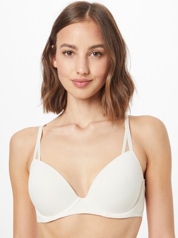 Calvin Klein Underwear Push-up Bra in White: front