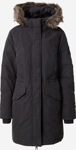 Superdry Winterparka 'Everest' in Zwart: voorkant