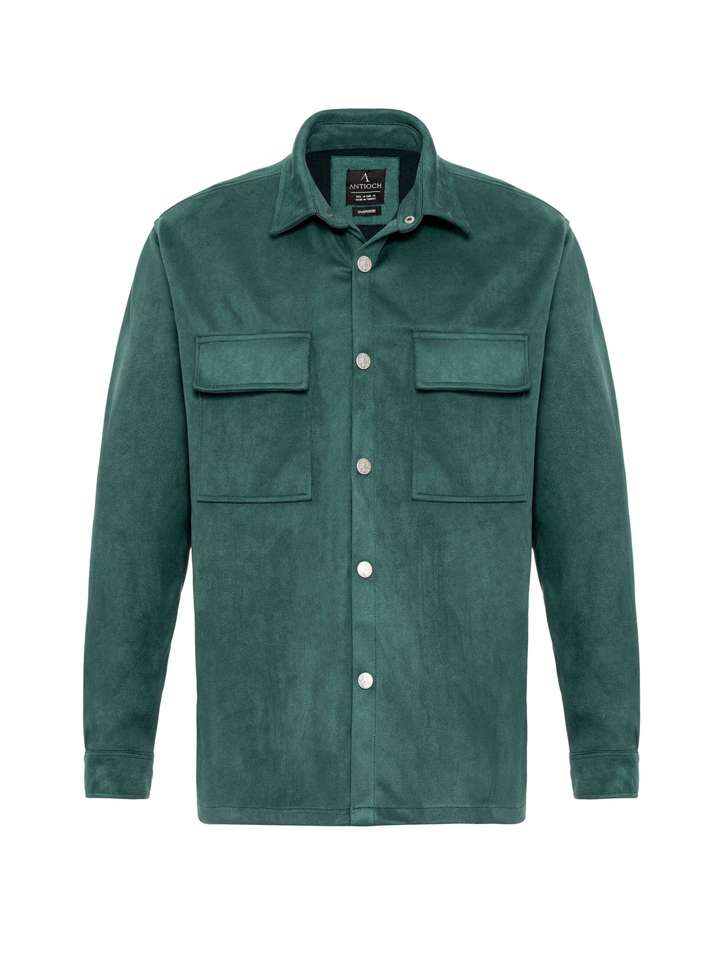 Antioch Klasický střih Košile – zelená: přední strana