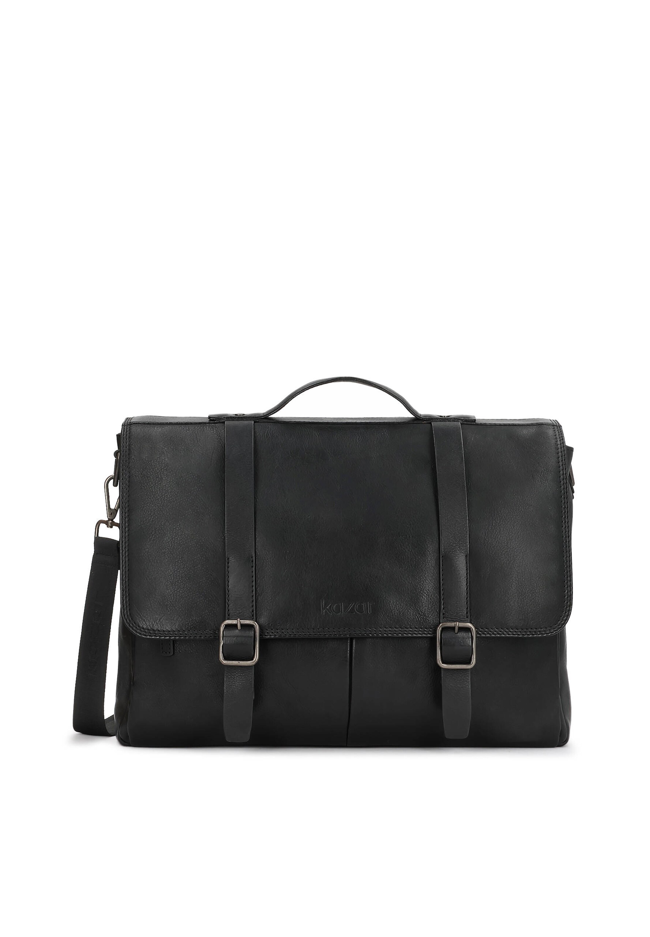 Porte-documents Kazar en noir : devant