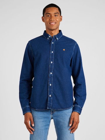 Carhartt WIP - Ajuste regular Camisa 'Weldon' en azul: frente