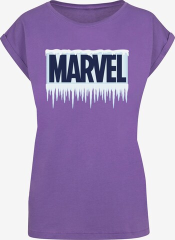 ABSOLUTE CULT T-Shirt 'Marvel - Icicle' in Lila: predná strana