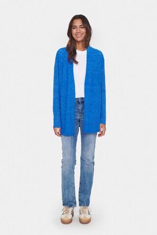 SAINT TROPEZ Knit Cardigan ' Dac' in Blue