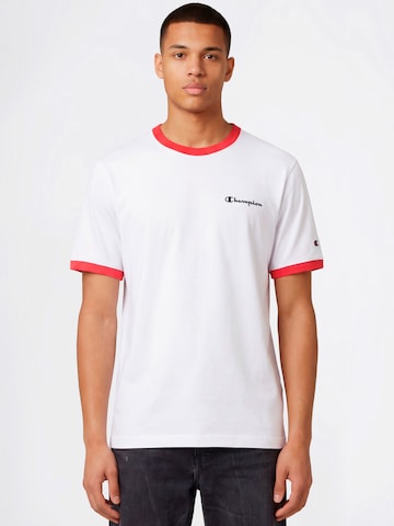 T-Shirt Champion Authentic Athletic Apparel en blanc : devant