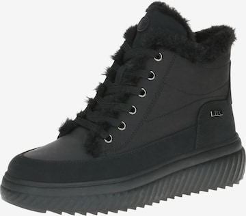 CAPRICE Schnürstiefelette in Schwarz: Vorderseite