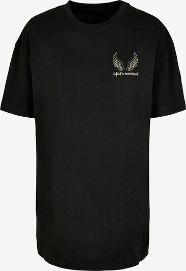 Merchcode T-shirt oversize 'Cupid´s Assistant' en beige / noir, Vue avec produit