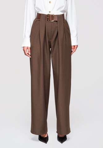 Ombre Wide leg Pants 'PACP-0101' in Brown: front