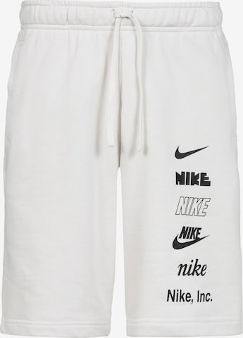 regular Pantaloni di Nike Sportswear in bianco: frontale