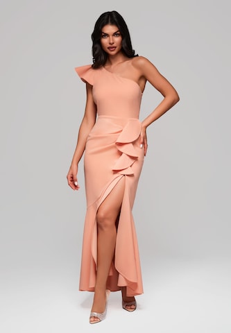 Ombre Evening dress in Orange: front