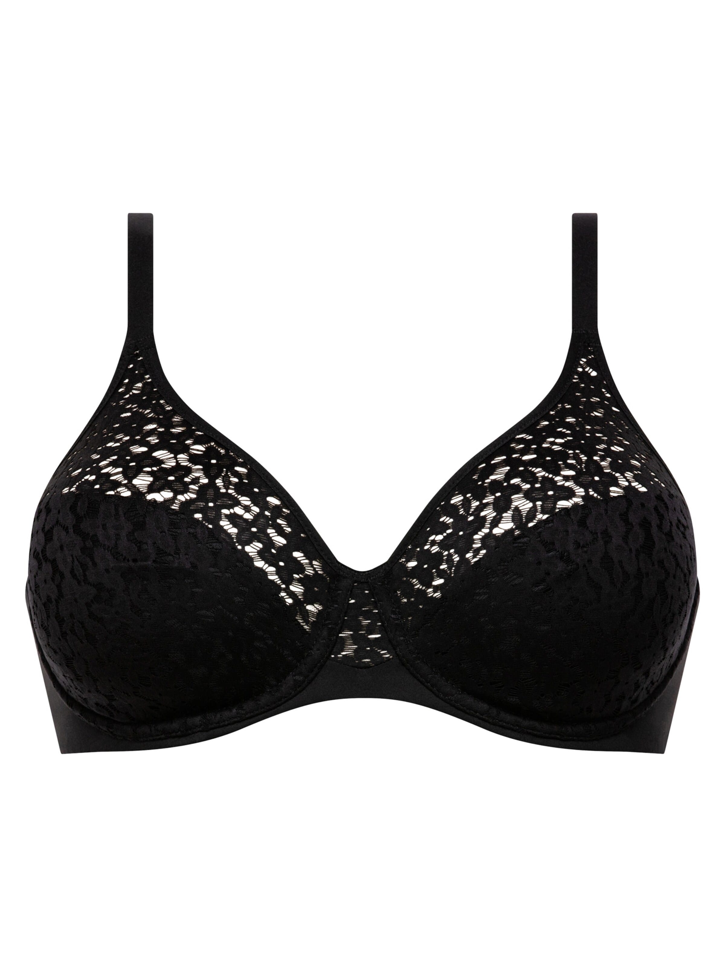 Chantelle T-shirt BH 'Easy Feel Norah' in Zwart: voorkant
