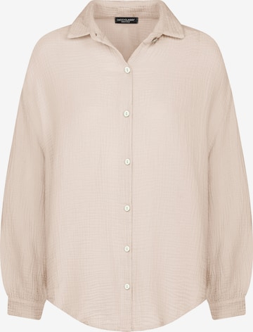 SASSYCLASSY Blouse 'kürzere Variante' in Beige: front