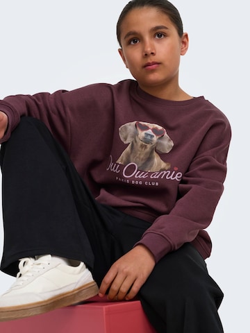 ONLY GIRLS Sweatshirt 'KOGBILA' in Brown