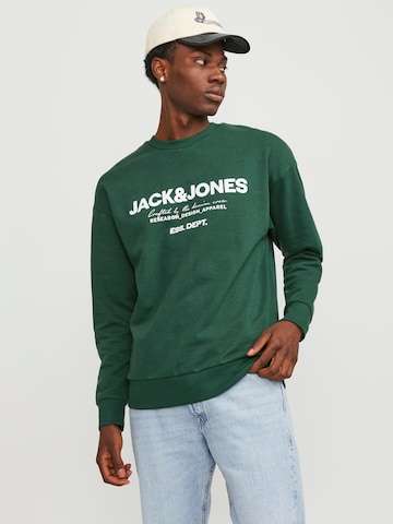 JACK & JONES - Sweatshirt 'Gale' em verde: frente