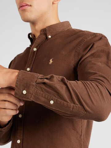 Polo Ralph Lauren Slim Fit Skjorte i brun