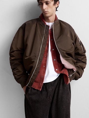 Pull&Bear Prehodna jakna 'STWD' | rjava barva