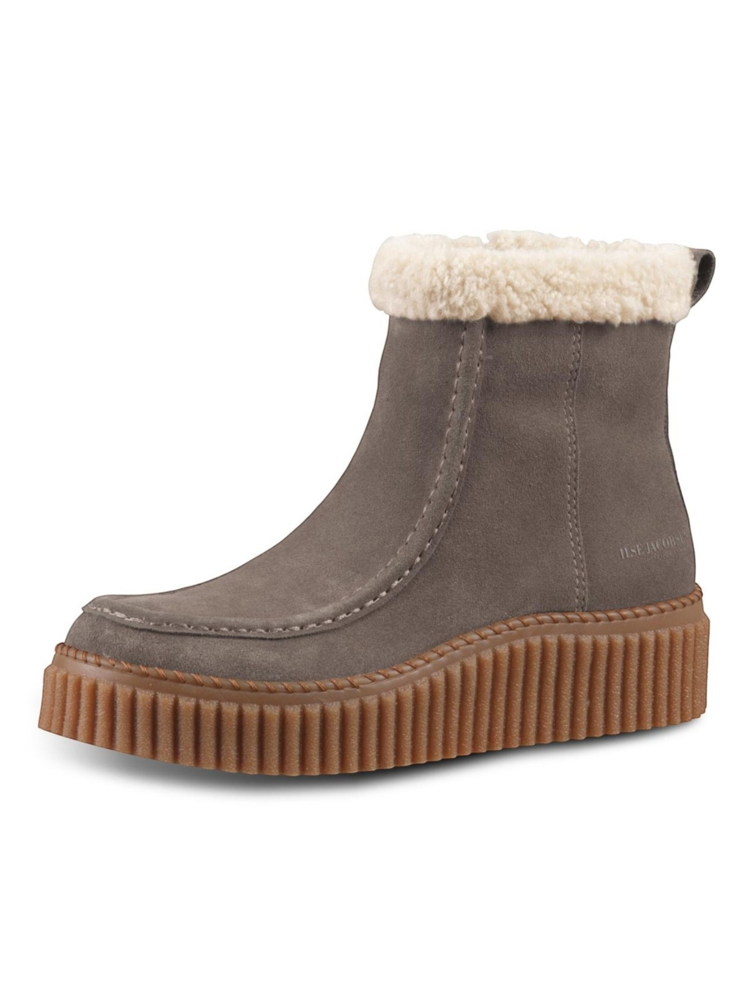 ILSE JACOBSEN Boots '01' in Bruin: voorkant