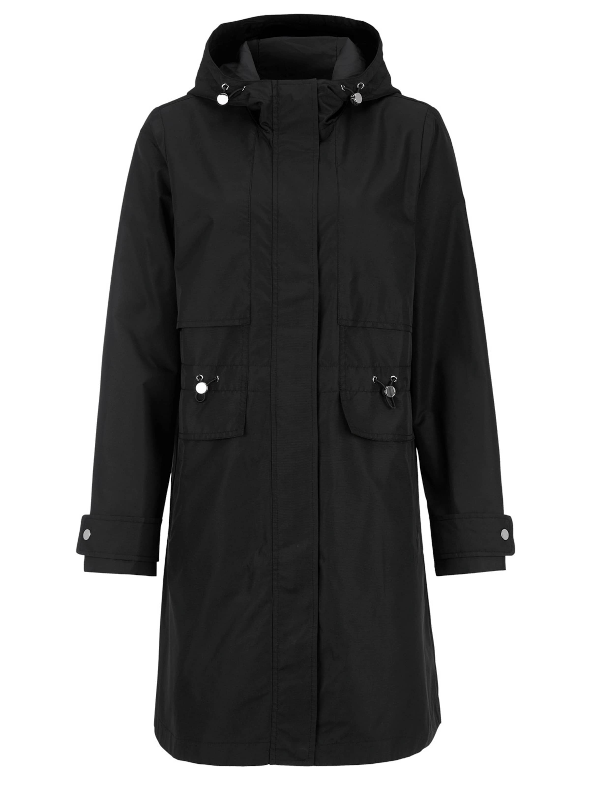 Cellbes of Sweden Stylische, gefütterte Parka in Schwarz: Vorderseite