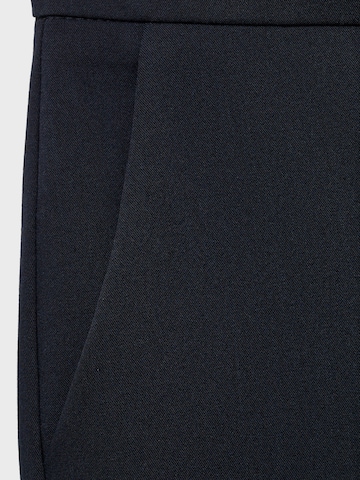 MANGO Regular Trousers with creases 'BOREAL' in Blue